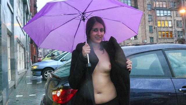 Flashing action with Zarina Masood from Grab