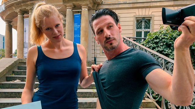 Standing Side Fuck screw with Claudia Swea