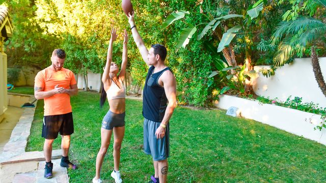 Legs On Shoulders action with Katya Rodriguez