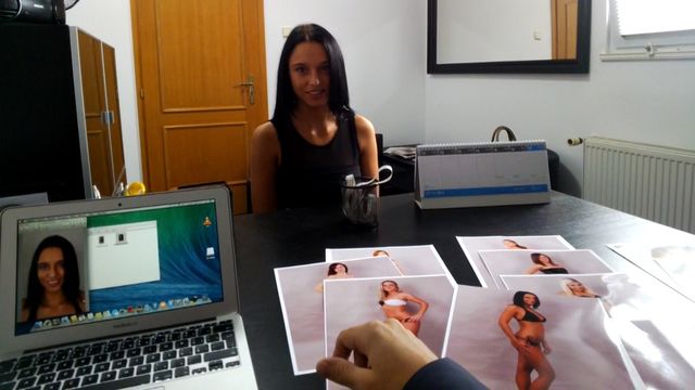 Legs On Shoulders scene with Amateur