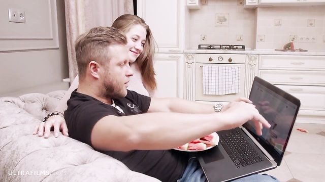 On The Sofa scene with Leah Maus