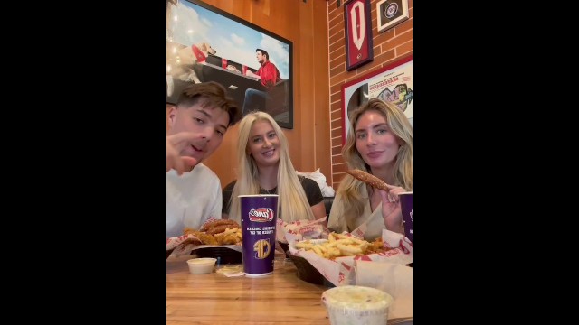 Vertical film with Beavo, Bonnie Blue and Sophia Isabella from Grab