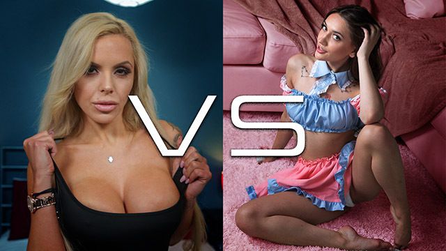 Cumshot smut with Nina Elle and Sera Ryder from Grab