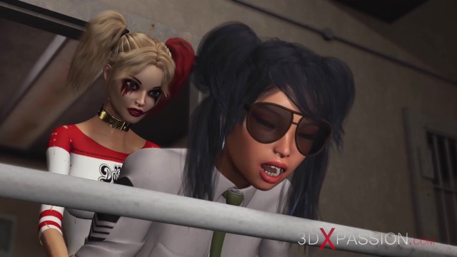 Big Ass action with Harley Quinn from Grab