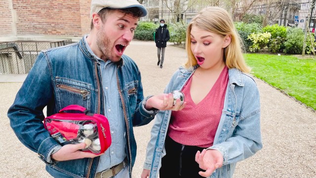 Blowjob scene with Lucy Heart from Grab