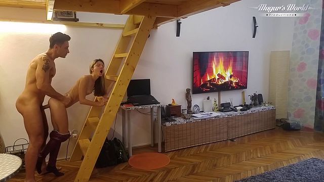 Kissing scene with Gina Gerson and Mugur from Grab