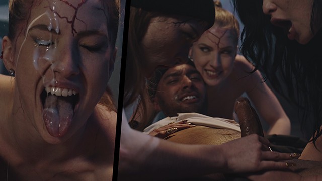 Face Sitting smut with Myra Moans, Octavia Red, Oliver Davis and Scarlett Alexis from Grab