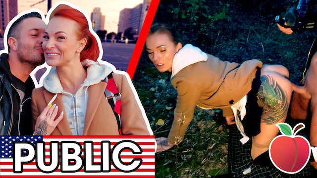 Cumshot sex with Berlin, German Scout and Kessie Shy from Grab