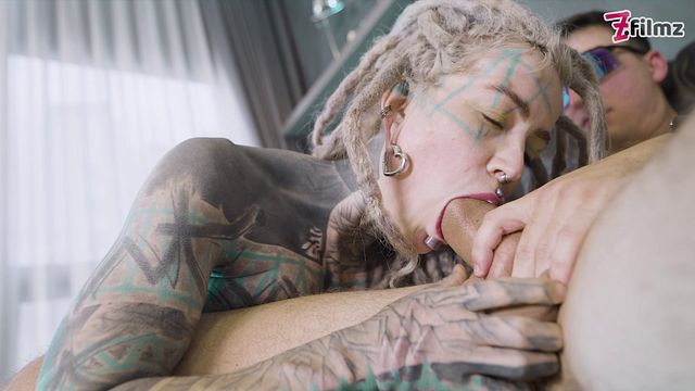 Heavily Tattooed movie with Anuskatzz and Kris Baumer ASIAXXXTOUR from Grab