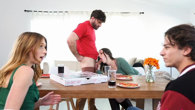 Young (18+) bang with Myra Moans and Scarlett Mae