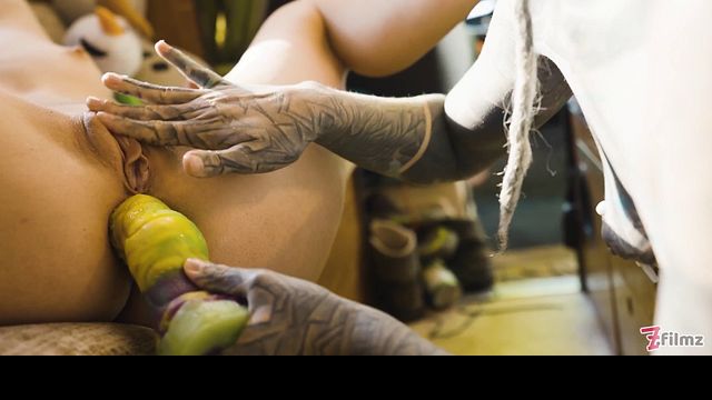 Lesbian movie with Anuskatzz, Lily Lu and Silvia Soprano from Grab