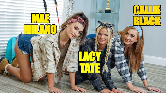 Lacy Tate film with Callie Black, Mae Milano and Peter Green from Grab