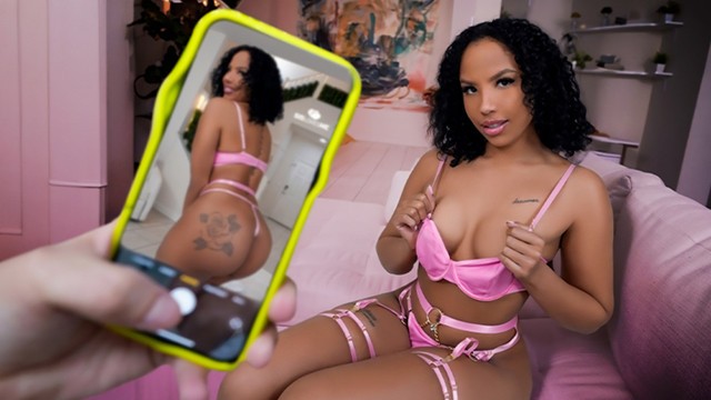 Handjob video with Austin Pierce and Romy Indy from Grab
