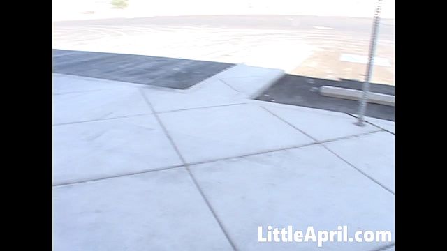 Small Tits film with Little April from Grab