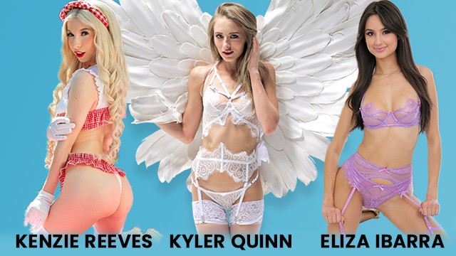 Lacy Lennon bang with Eliza Ibarra, Emily Willis, Emma Hix, Kenzie Reeves, Kiara Cole, Kyler Quinn, Lacy Lennon, Lily Larimar and Lulu Chu from Grab