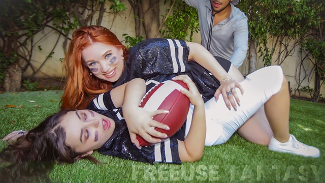 Gym Shorts action with Leana Lovings, Madison Morgan and Max Fills from Grab