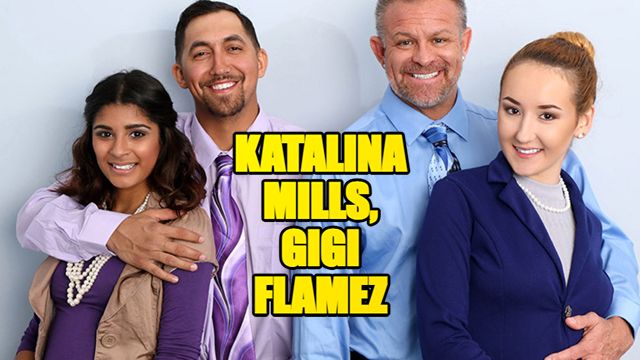 Hd smut with Gigi Flamez, Juan Largo and Katalina Mills from Grab