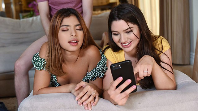 Cumshot porn with Alyx Star and Hazel Heart from Grab