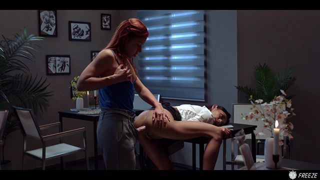 Freeze Fuck scene with Clemence Audiard and Veronica Leal from Grab