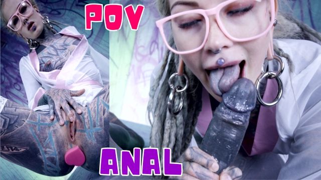 Goth screw with Anuskatzz and Lily Lu from Grab