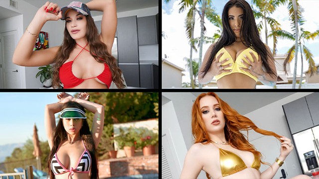 Blowjob porn with Indica Flower, Jade Kush and Stacy Bloom from Grab